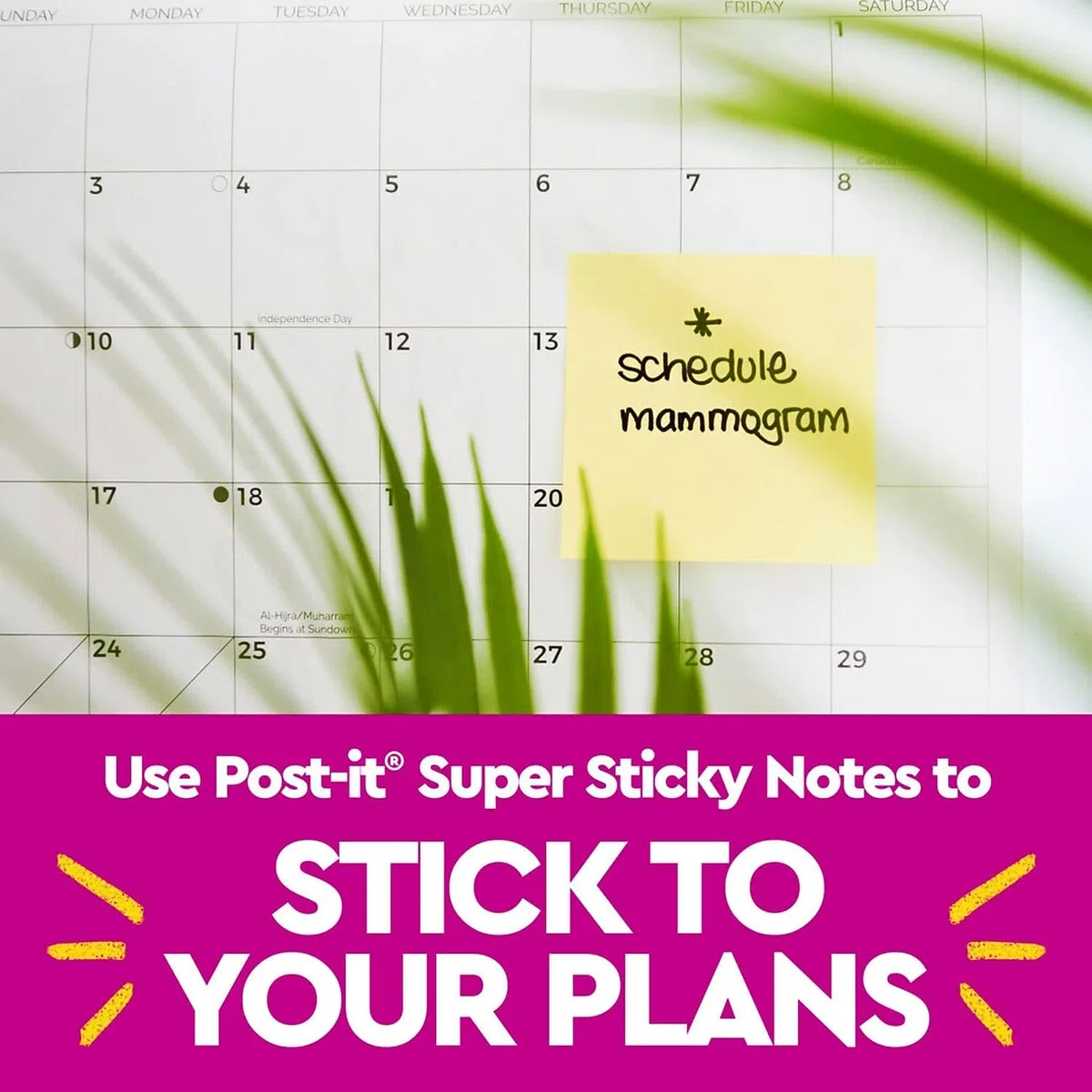 Post-it Super Sticky Note oficina Pack 3 "x 3" amarillo Papel 24/Unidades