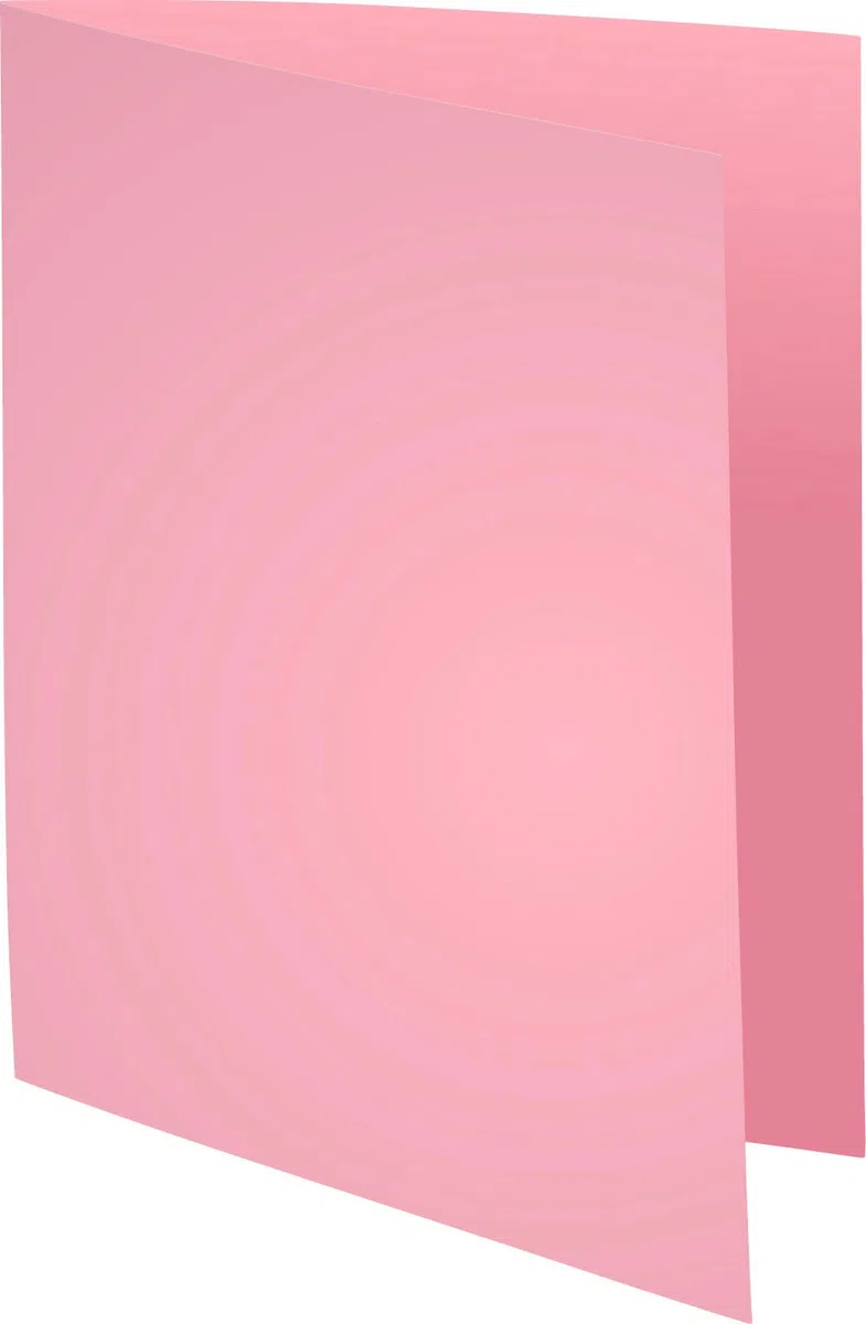 Exacompta 5 paquetes de 100 carpetas rígidas Super rosa