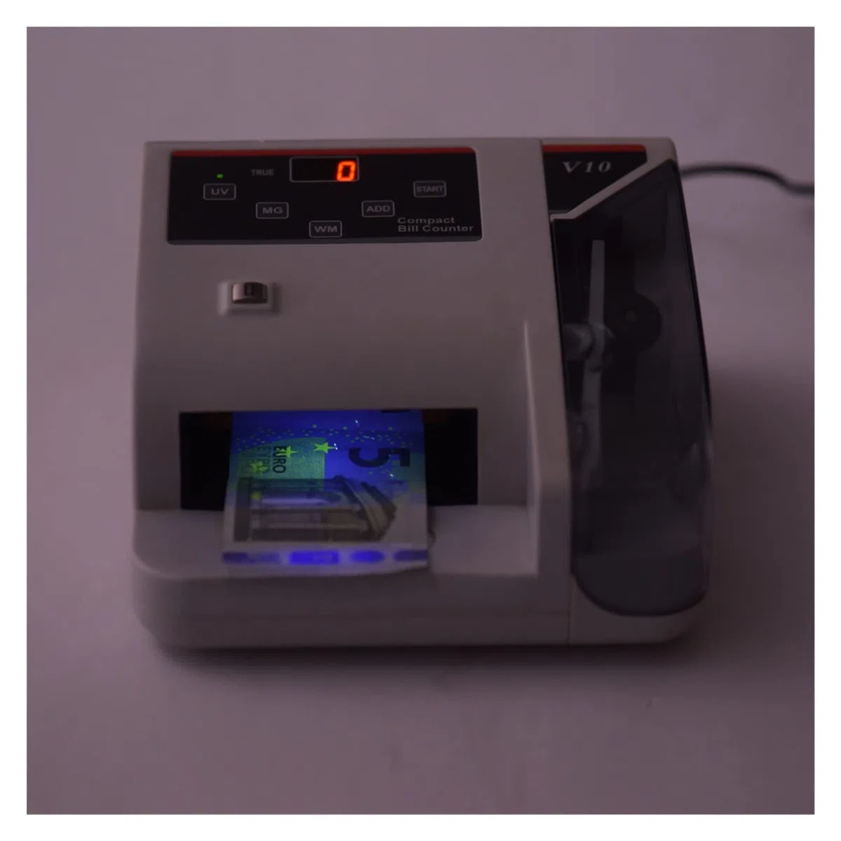 Contador de dinero, CONTADOR DE MINE MATECA PORTABLE MINI MINERO MUNDIAL CONTRO CASA Billete de billete Contador Detector máquinas con UV/mg/wm Detección falsificación