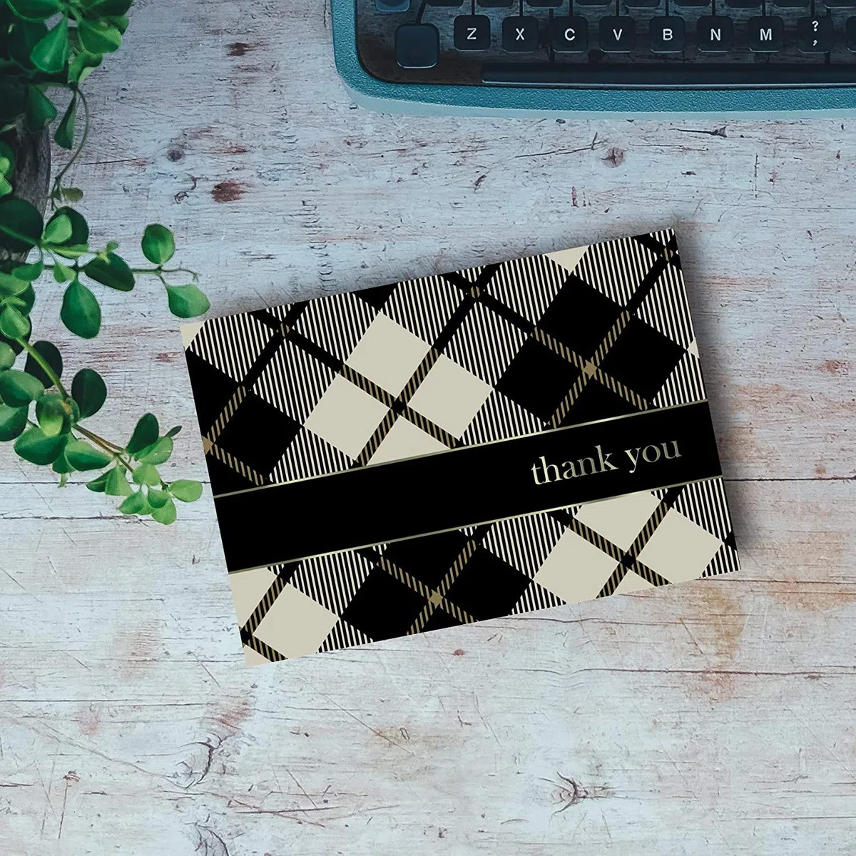 Great Papers! Lovely Lace - Tarjeta de agradecimiento y sobre (plegada)