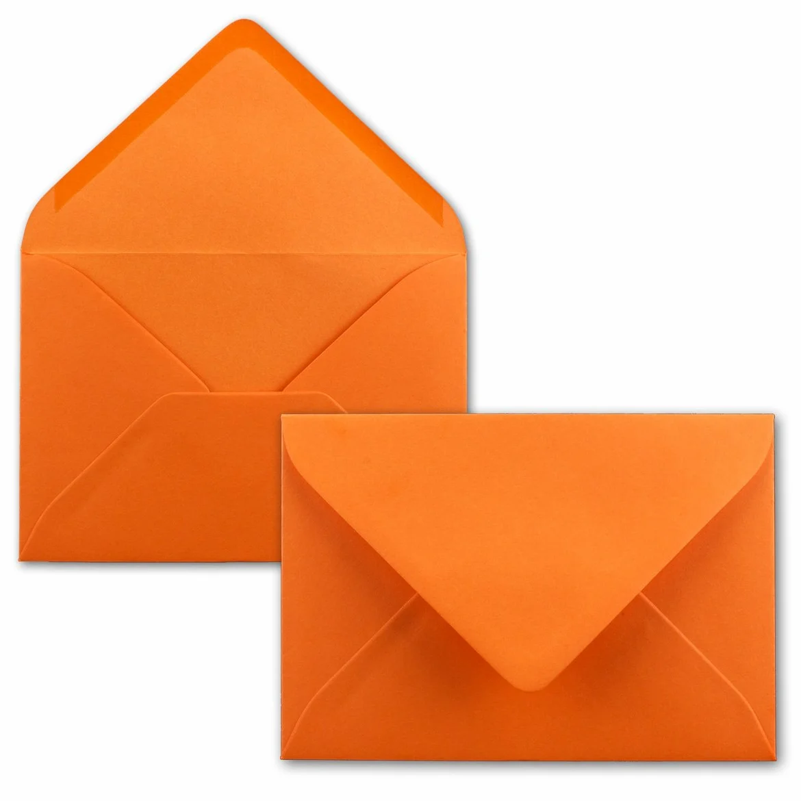 750 sobres DIN C5 naranja – 22,0 x 15,4 cm – 110 g/m² – Sobres postales sin ventana para tarjetas de felicitación de Navidad – Agente de Glüxxx