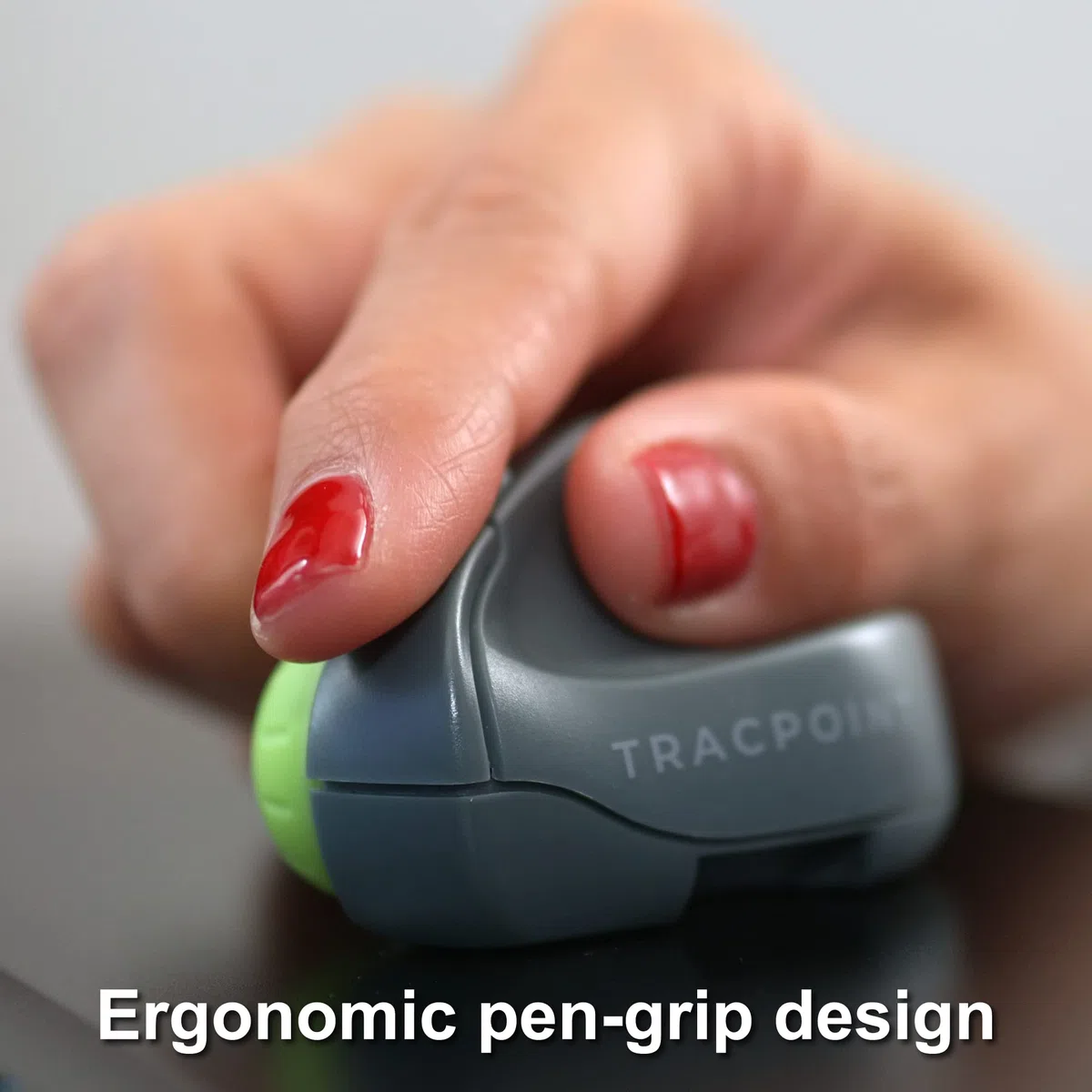 TRACPOINT Presentation Clicker and Travel Mouse | Trackpad Features with Premium Ergonomic Design by Swiftpoint | Wireless, Bluetooth, Rechargeable