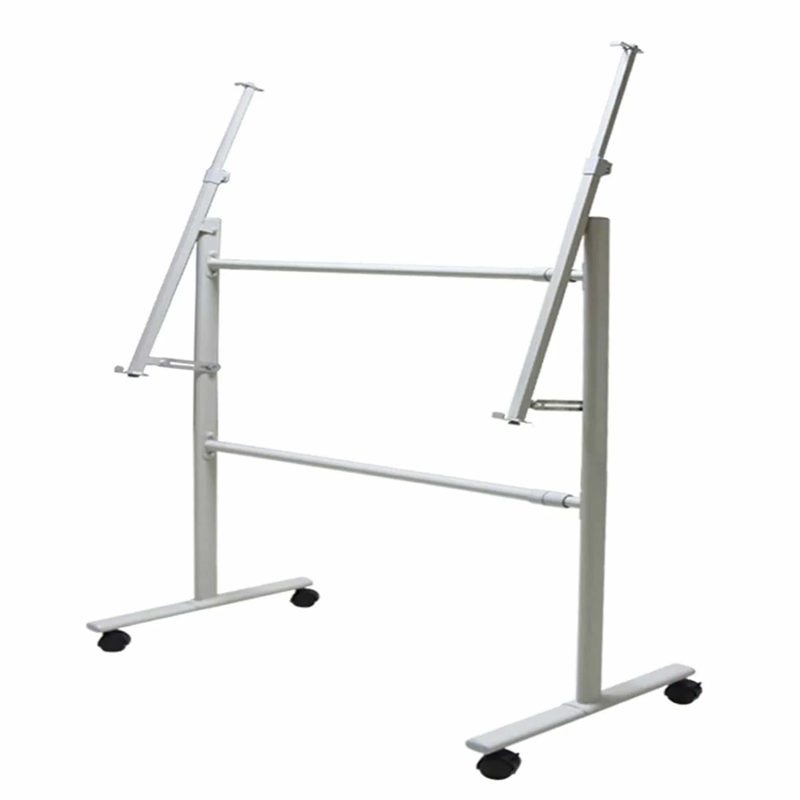 Soporte De Pizarra Rodante Grande, Estante De Soporte De Pizarra Móvil De Borrado En Seco De Ángulo Ajustable, Se Adapta A Pizarra Tamaño Máximo 120x240cm