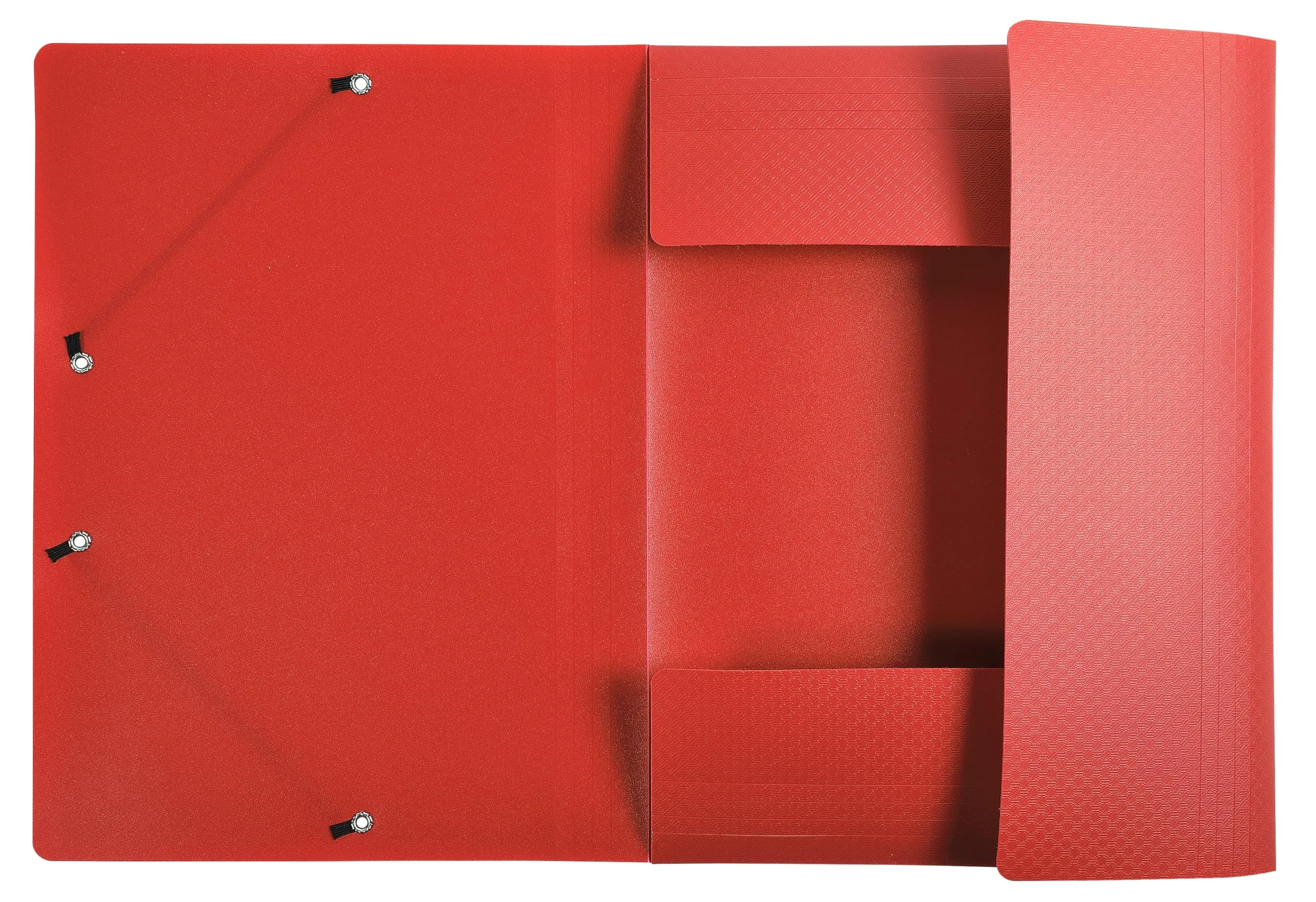 Exacompta 50 carpetas con gomas Opak 3 solapas rojo