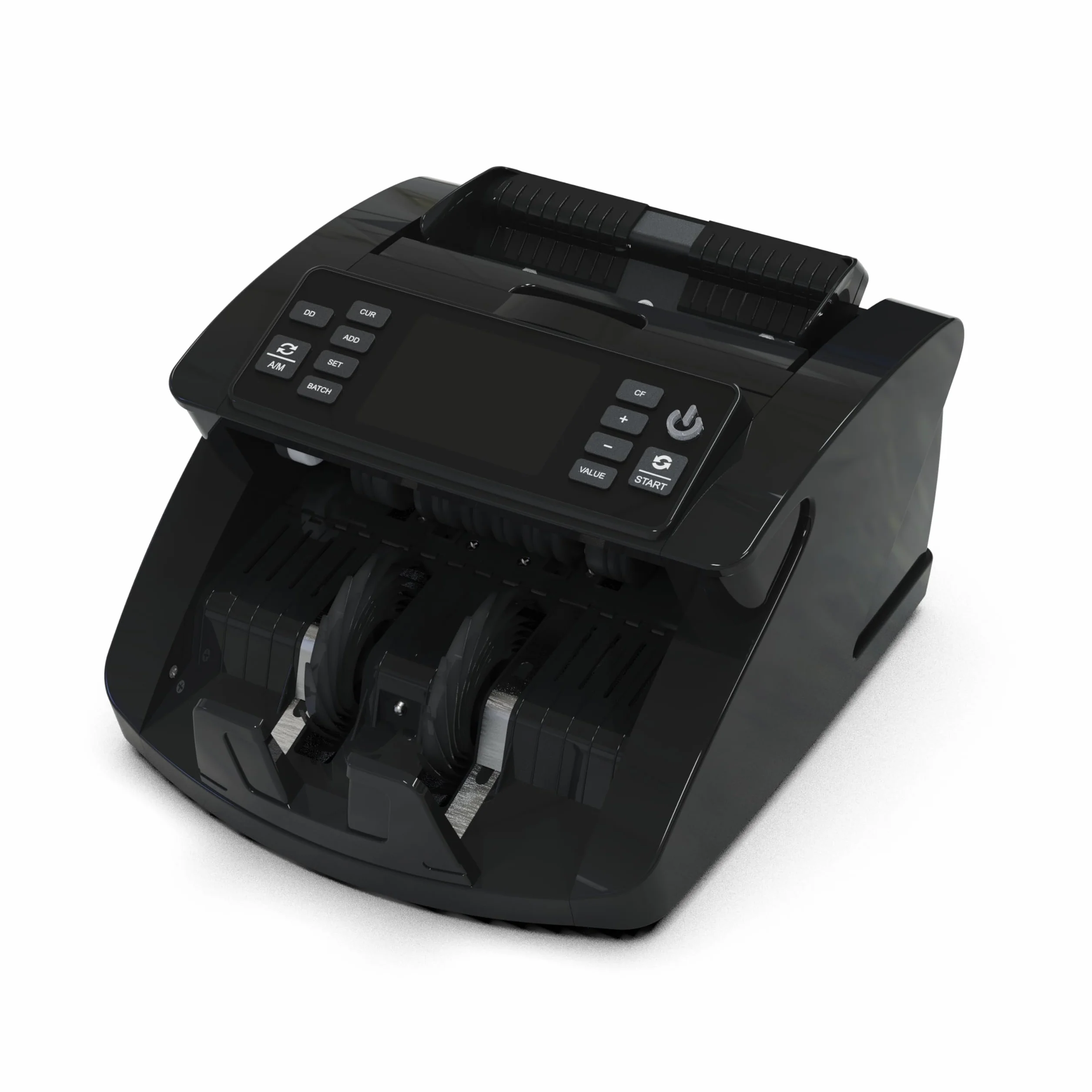 Detectalia V10 Contadora de Billetes Clasificados con Detección UV/MG/IR/MT/DD, 1000 Bill/Min, Pantalla TFT 3.5” + Pantalla Externa, Valor Total, Lote y Suma, EUR-GBP-USD-CHF-SEK-DKK-PLN-TRL-AED-SAR