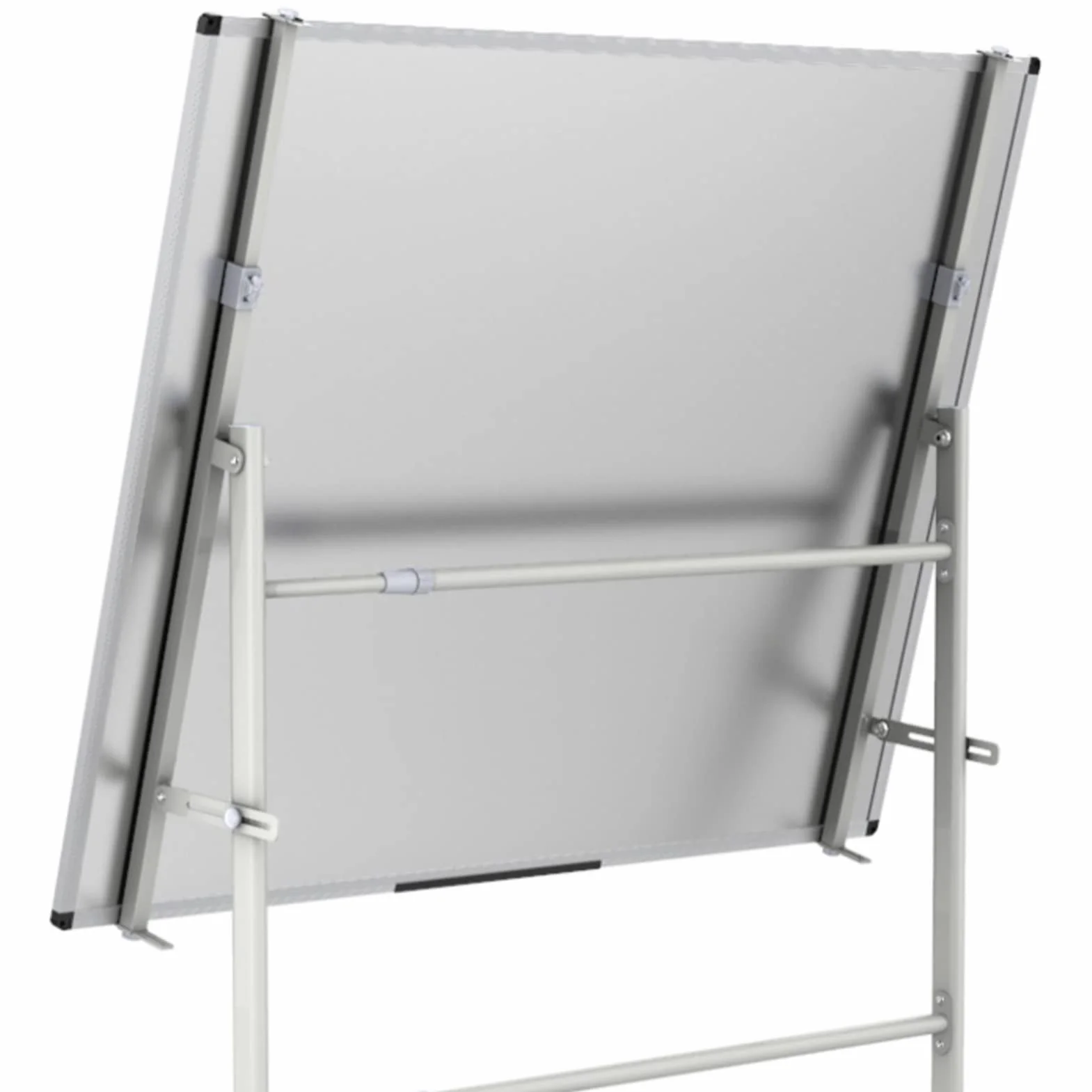 Soporte De Pizarra Rodante Grande, Estante De Soporte De Pizarra Móvil De Borrado En Seco De Ángulo Ajustable, Se Adapta A Pizarra Tamaño Máximo 120x240cm