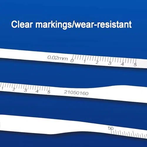 Regla de circunferencia, regla flexible de acero inoxidable para medir diámetros exteriores, graduación de 0,02 mm, ideal para árboles, neumáticos, tuberías (rango de 50-300 mm)