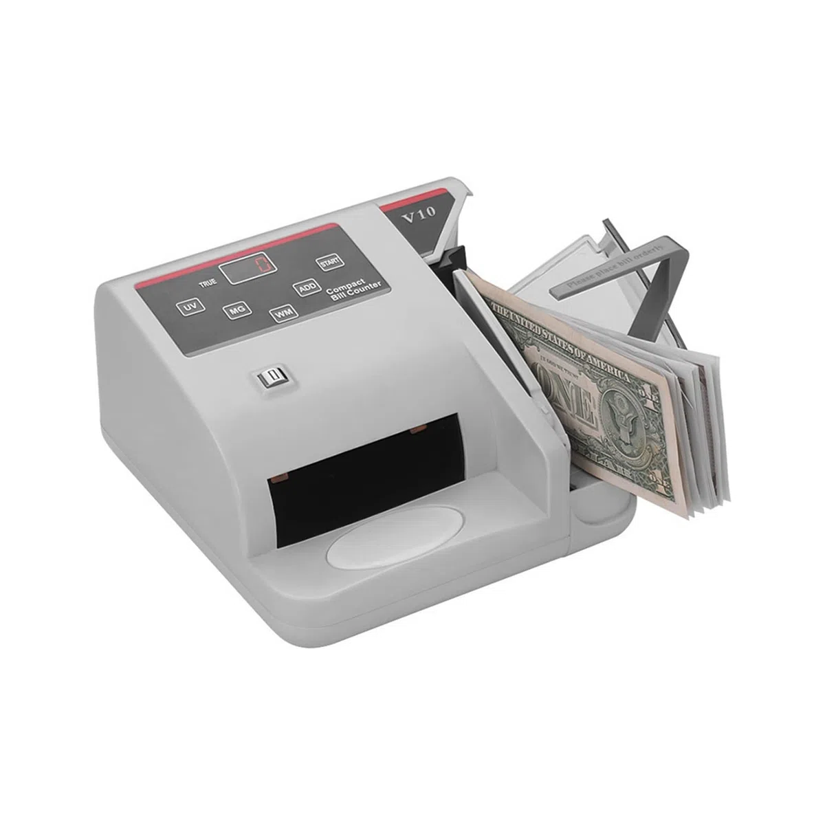 Contador de dinero, CONTADOR DE MINE MATECA PORTABLE MINI MINERO MUNDIAL CONTRO CASA Billete de billete Contador Detector máquinas con UV/mg/wm Detección falsificación