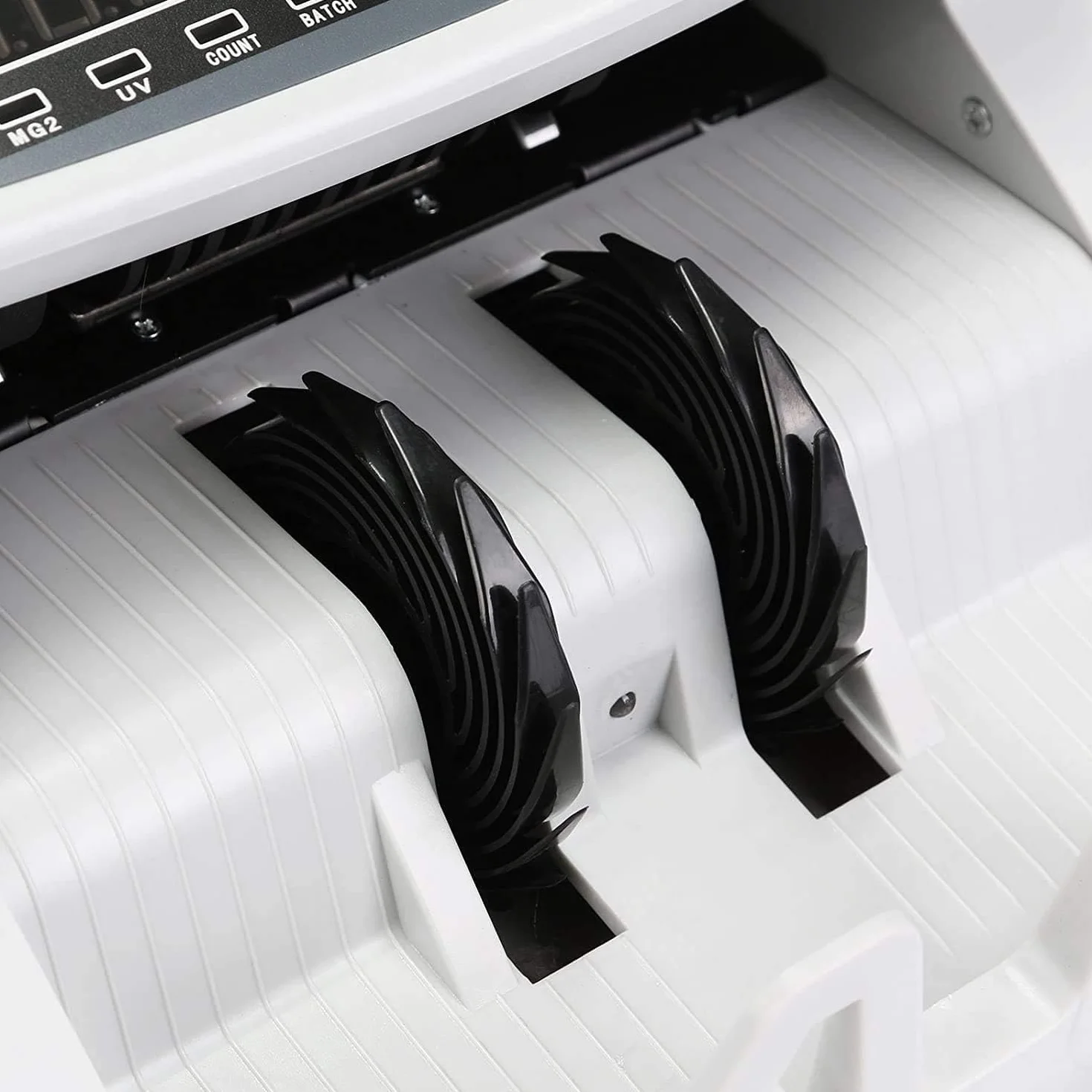 SQUADO - Contador de billetes profesional con detector de billetes falsos y doble pantalla LED