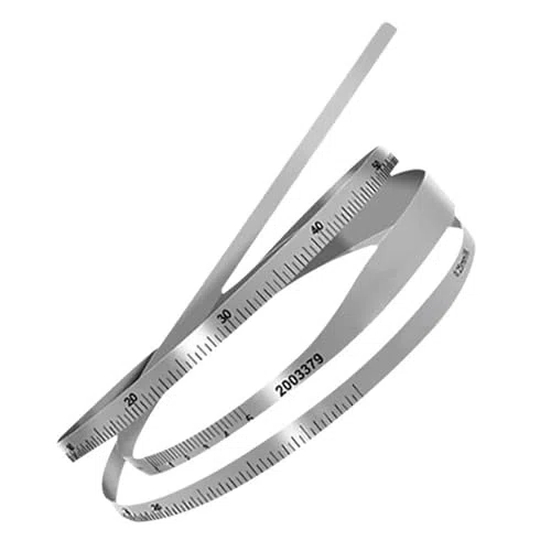 Regla de circunferencia, regla flexible de acero inoxidable para medir diámetros exteriores, graduación de 0,02 mm, ideal para árboles, neumáticos, tuberías (rango de 50-300 mm)