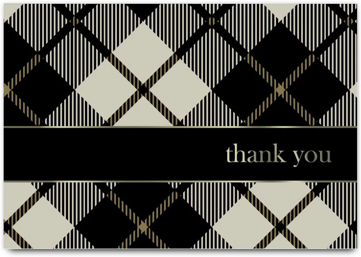 Great Papers! Lovely Lace - Tarjeta de agradecimiento y sobre (plegada)