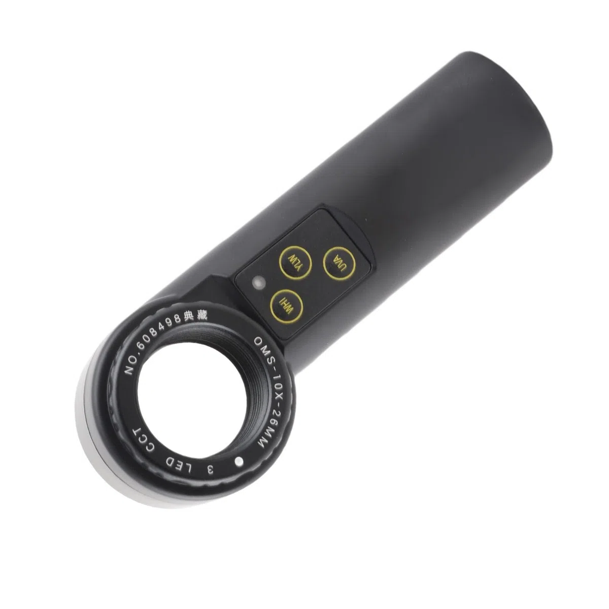 Jiawu Lupa Monocular para Reparación de Relojes, Iluminación LED Brillante, Lupa Portátil, de Bolsillo con Lentes de Vidrio de Doble Capa para Joyería, Monedas, Sellos y Reparación de Relojes (10X)
